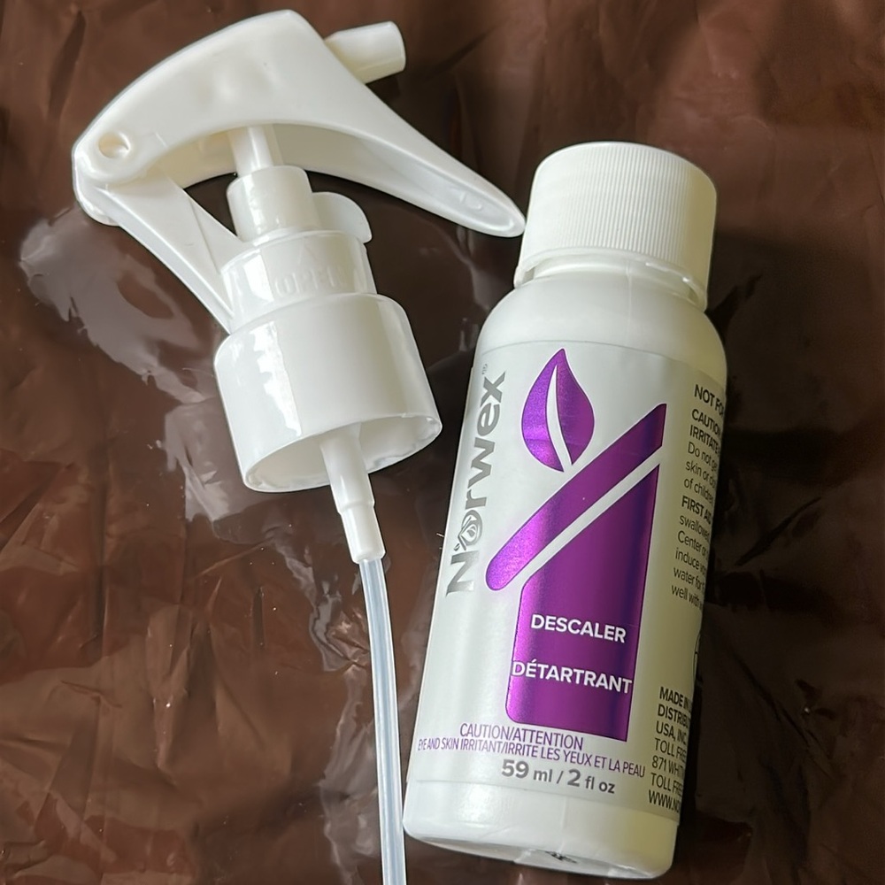 Descaler for coffee pot or bathroom